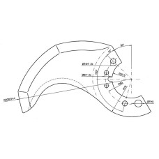 CUCHILLA CUTTER KNECHT R-220 SIN SURCOS