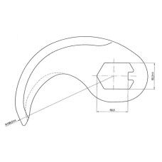 CUCHILLA CUTTER FATOSA 75 R-198 3mm