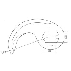 CUCHILLA CUTTER FATOSA 50 R-175 2,5mm