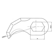 CUCHILLA CUTTER MAINCA 40 R-160/50 4mm